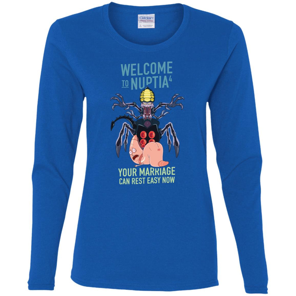 Rick And Morty Welcome To Nuptia Women Long Sleeve Shirt