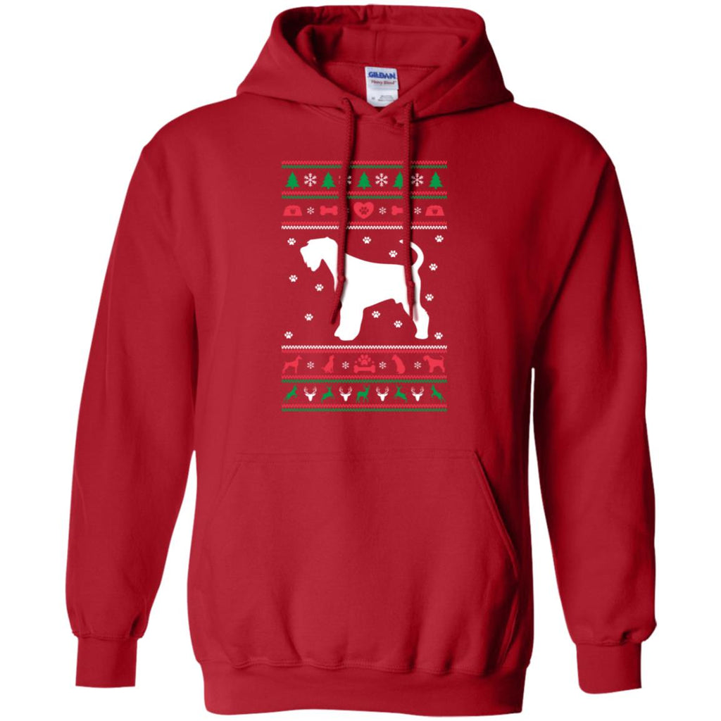 Christmas Airedale Dog Men Pullover Hoodie