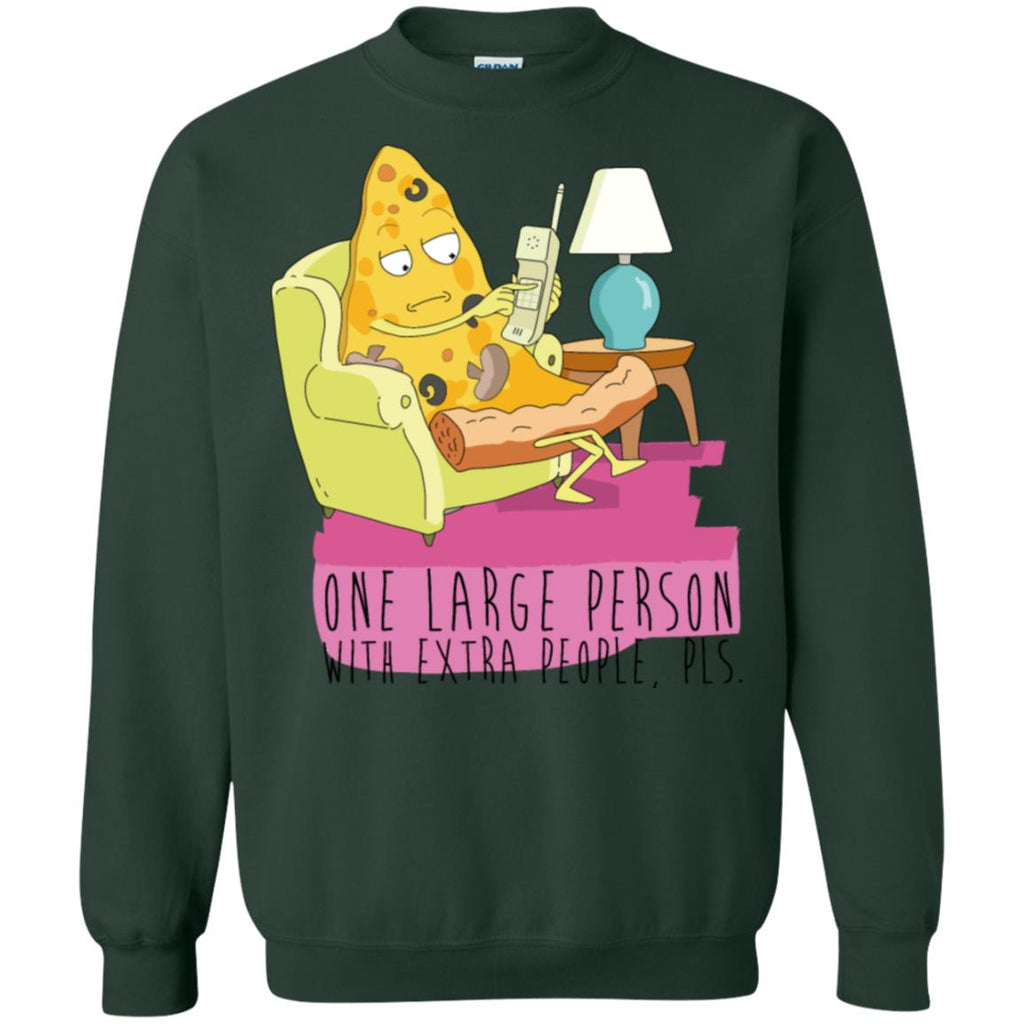 Rick And Morty Large Person With Extra People Unisex Crewneck Pullover Sweatshirt