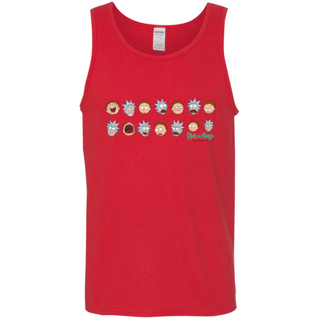 Rick And Morty Expressions Men Tank Top