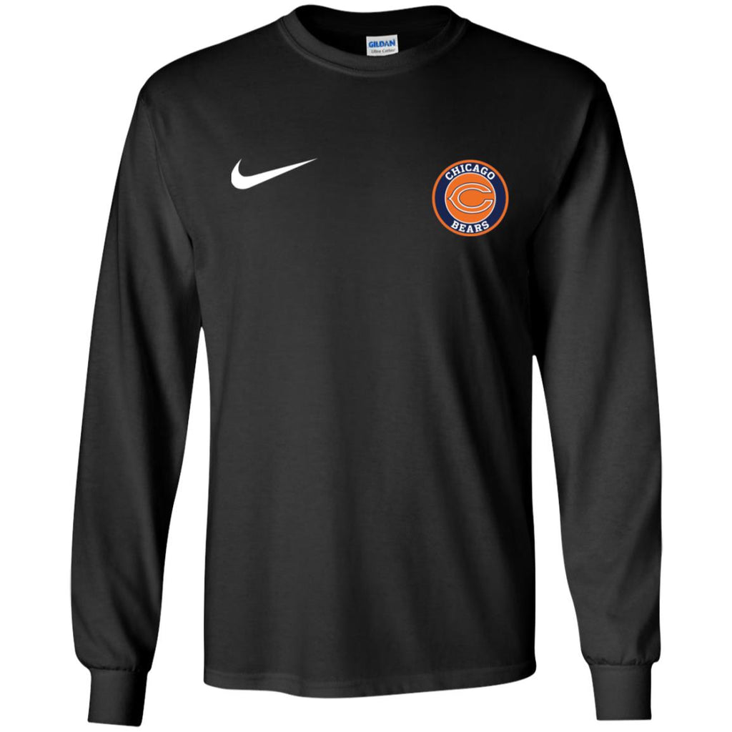 Nike Chicago Bears Nfl Football Men Long SLeeve Shirt