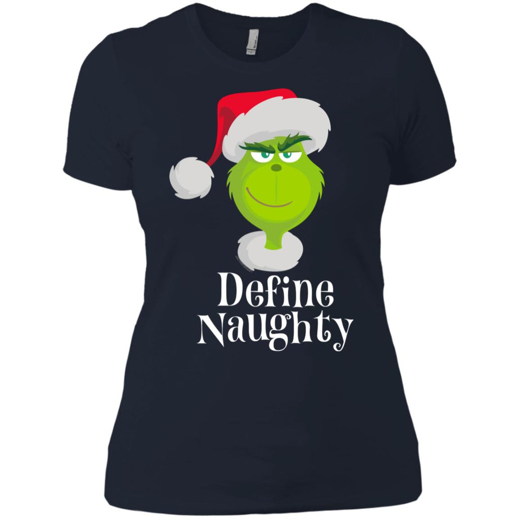 Dr. Seuss The Grinch Naughty Grinch Christmas Women T-Shirt