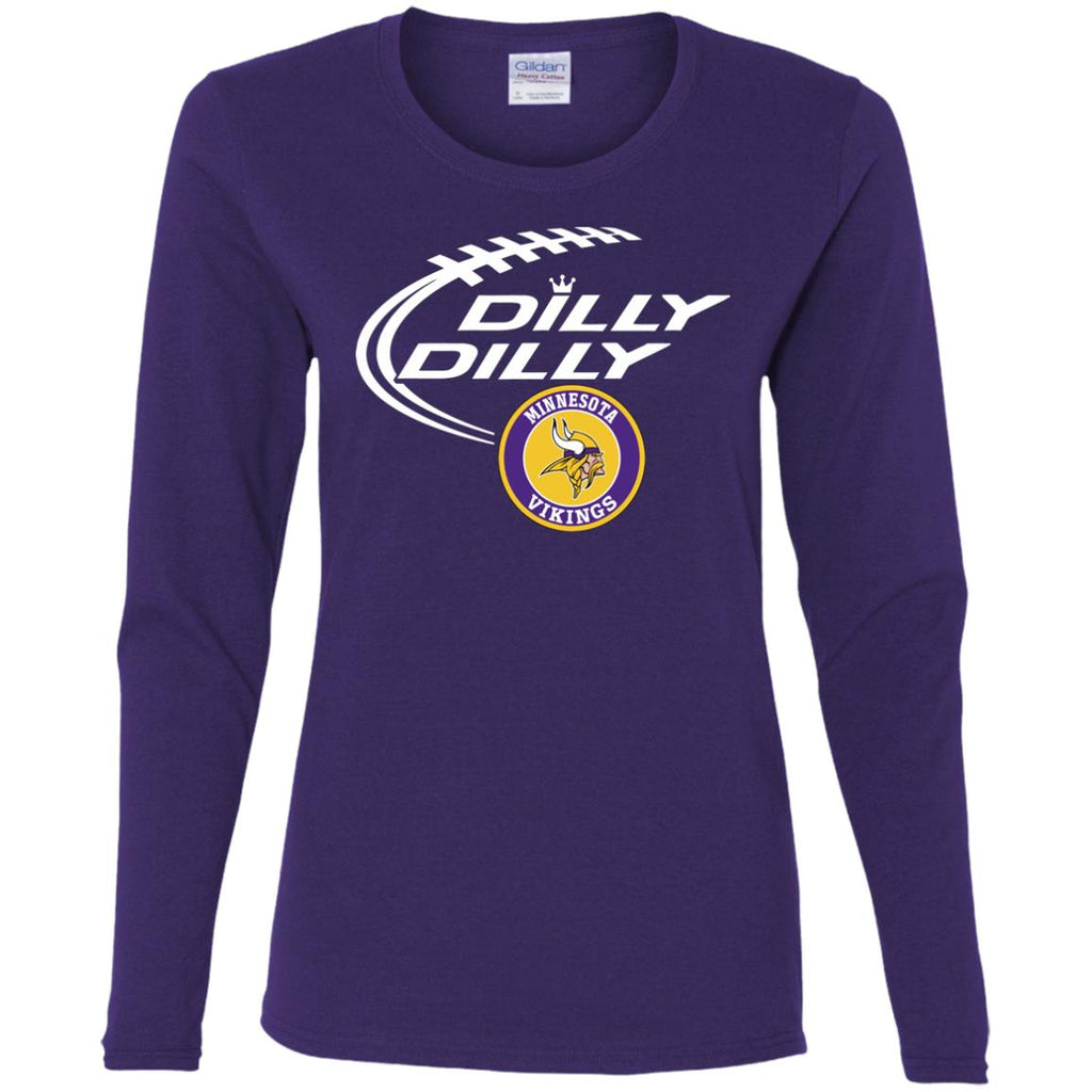 Dilly Dilly Minnesota Vikings Nfl Football Women Long Sleeve Shirt
