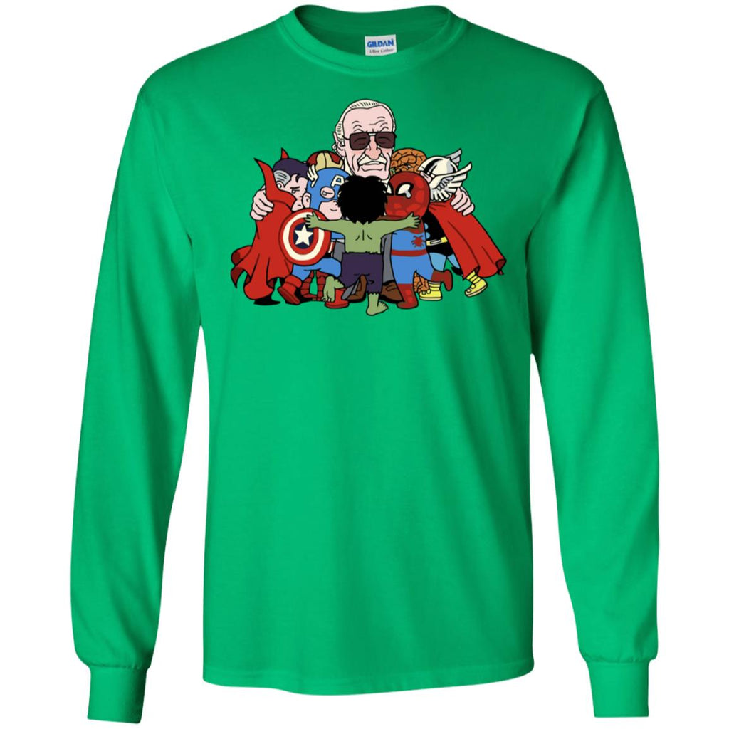 Stan Lee Shirt - Father Of Super Heroes Men Long SLeeve Shirt