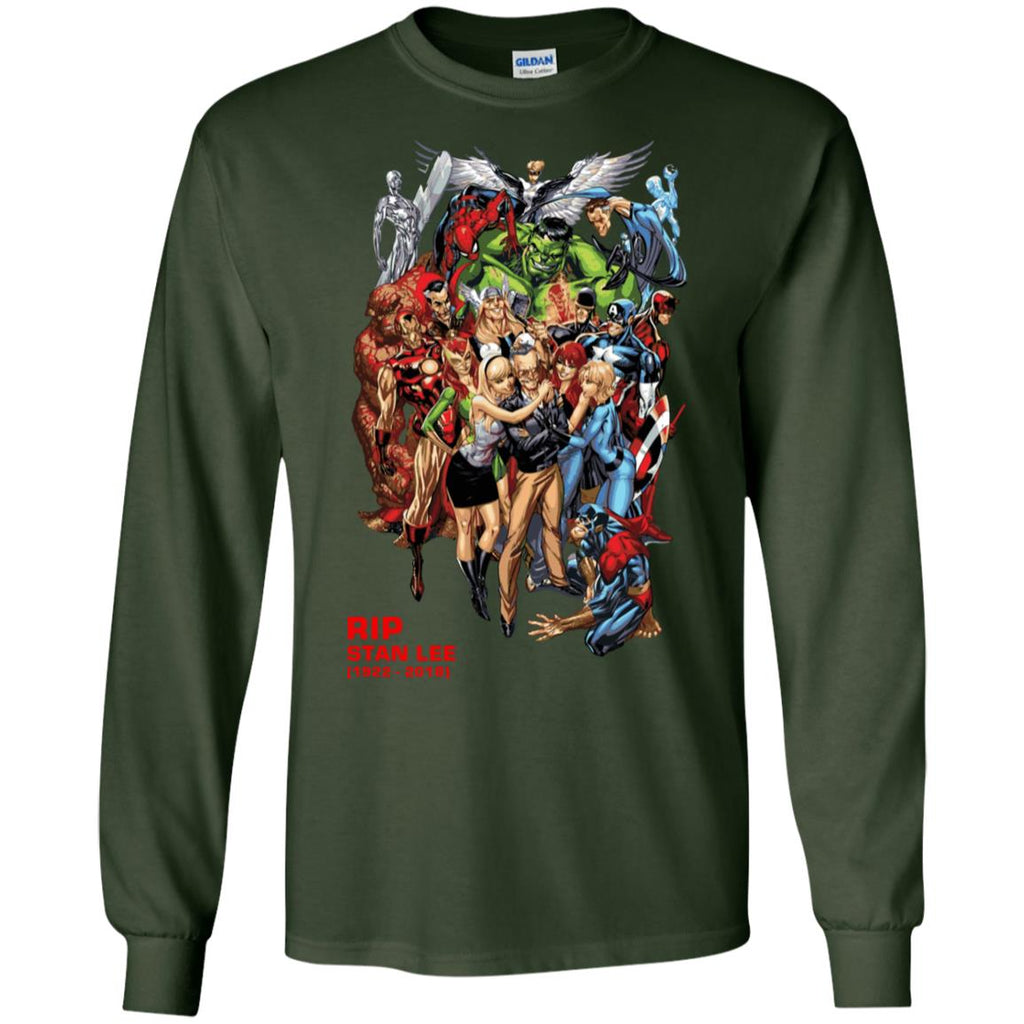 Rip Stan Lee Father Of Super Heroes Men Long SLeeve Shirt