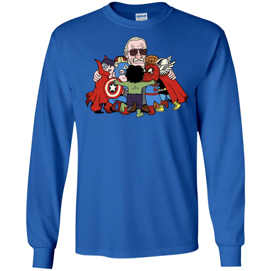 Stan Lee Shirt - Father Of Super Heroes Men Long SLeeve Shirt