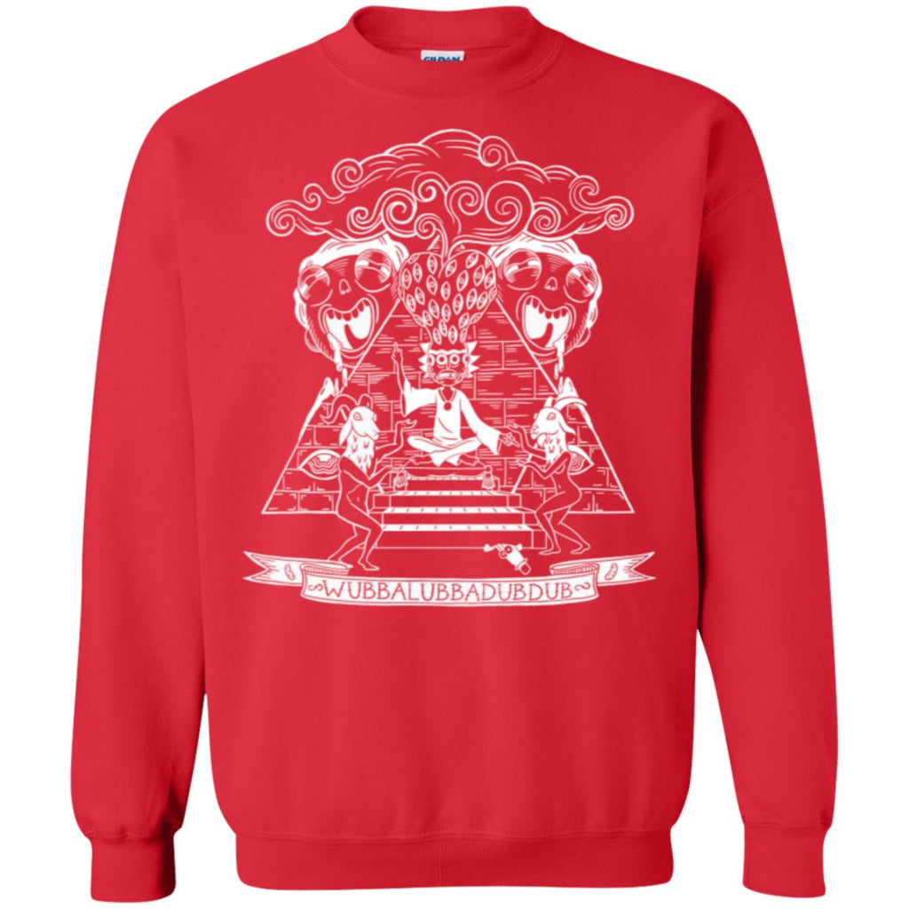 Rick And Morty Wubba Lubba Dub Dub Pyramid Unisex Crewneck Pullover Sweatshirt
