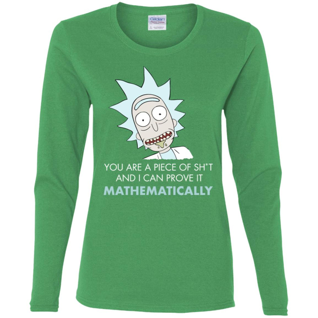 Rick And Morty Mathematical Proof Quote Women Long Sleeve Shirt