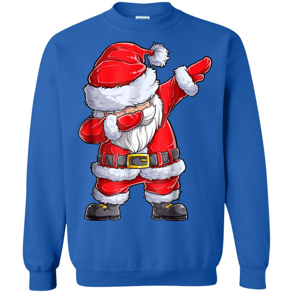 Dabbing Santa Shirt Christmas Boys Kids Men Xmas Gifts Tees Unisex Crewneck Pullover Sweatshirt