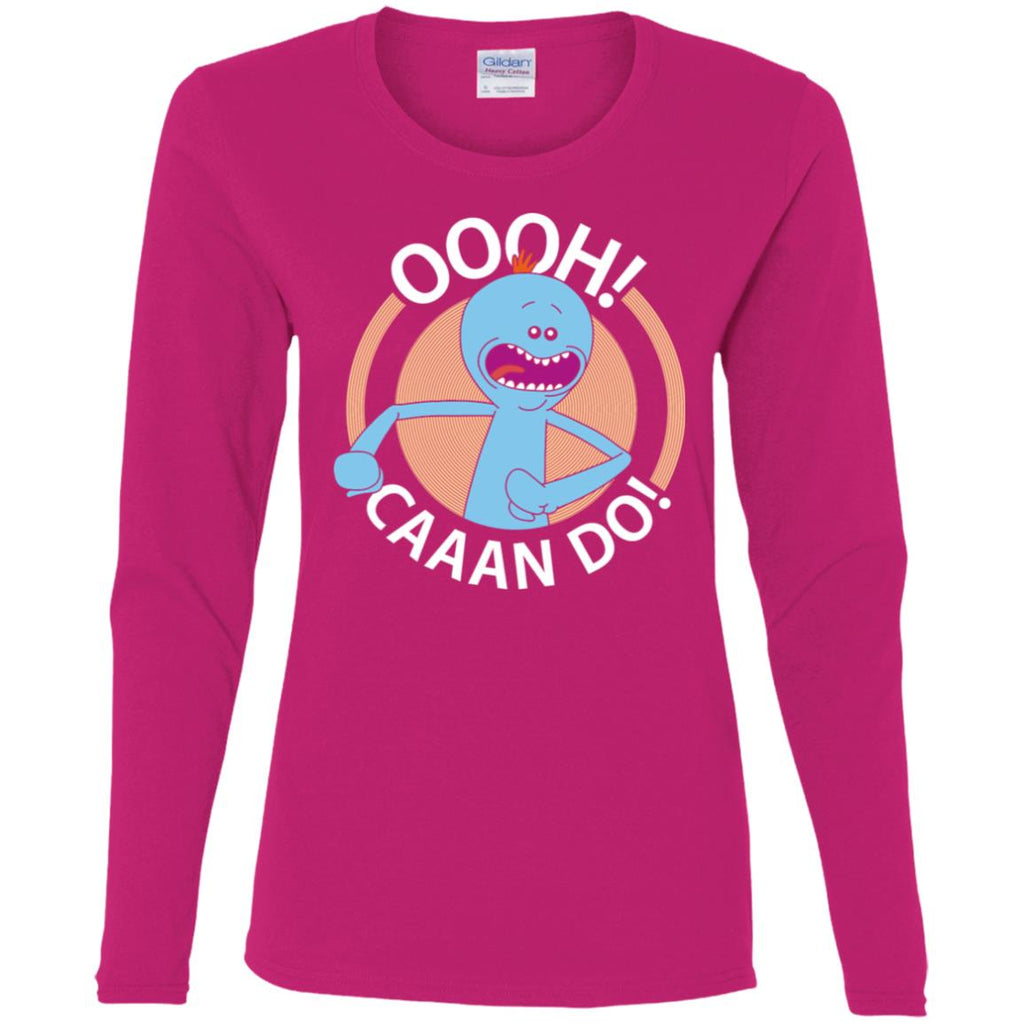 Rick And Morty Mr Meeseeks Oooh Caaan Do Women Long Sleeve Shirt