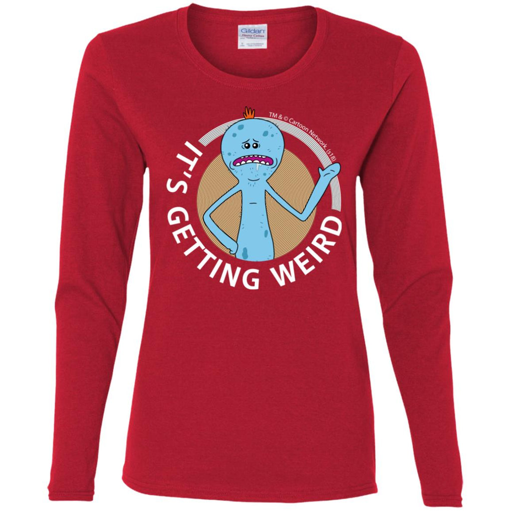 Rick And Morty Mr Meeseeks It's Getting Weird Mug Women Long Sleeve Shirt