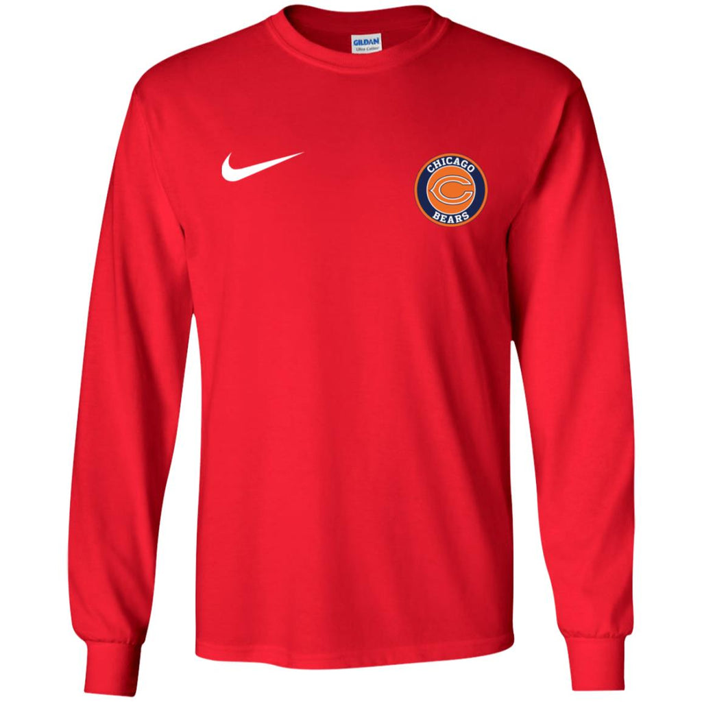 Nike Chicago Bears Nfl Football Men Long SLeeve Shirt