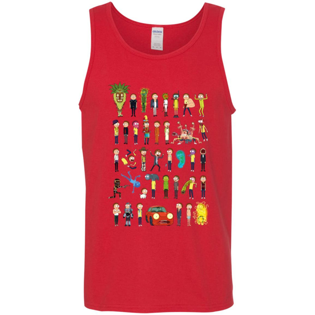Ricky And Morty The Many Morty's Men Tank Top