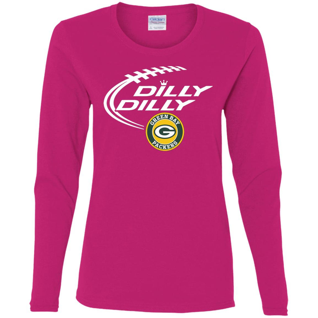 Dilly Dilly Green Bay Packers Nfl Football Women Long Sleeve Shirt