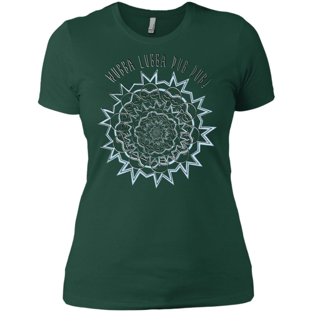 Rick And Morty Wubba Lubba Dub Dub Slogan Women T-Shirt