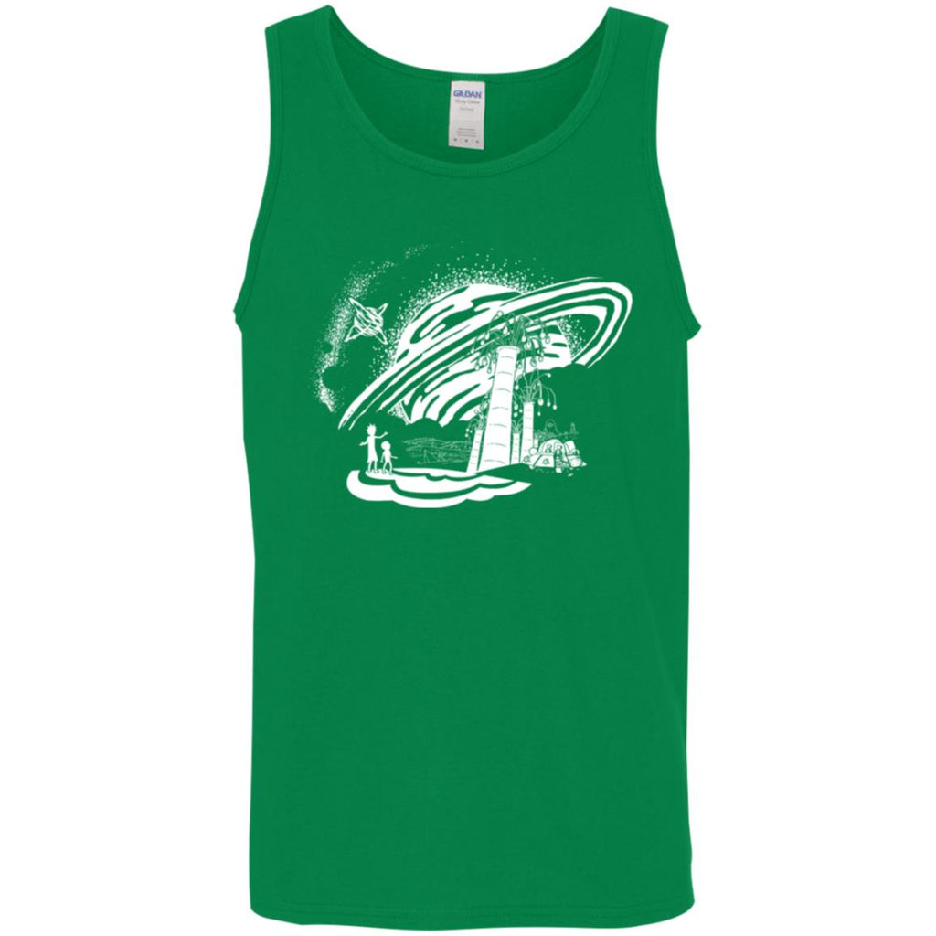 Rick And Morty Dimension 35-c Black And White Men Tank Top