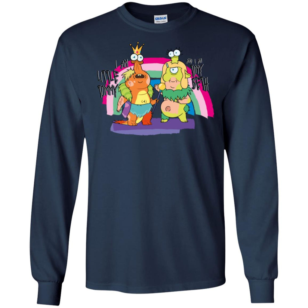 Rick And Morty Little Tommy And Tiny Beth Men Long SLeeve Shirt