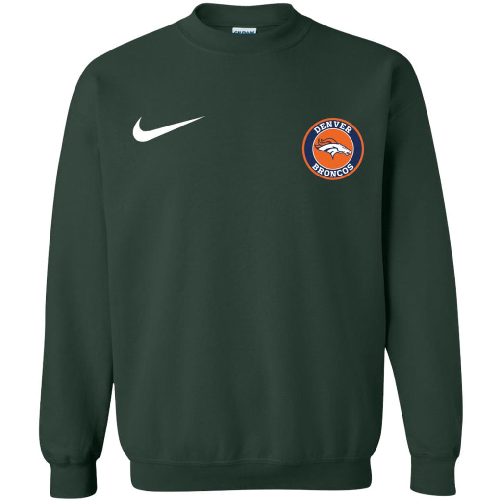 Nike Denver Broncos Nfl Football Unisex Crewneck Pullover Sweatshirt
