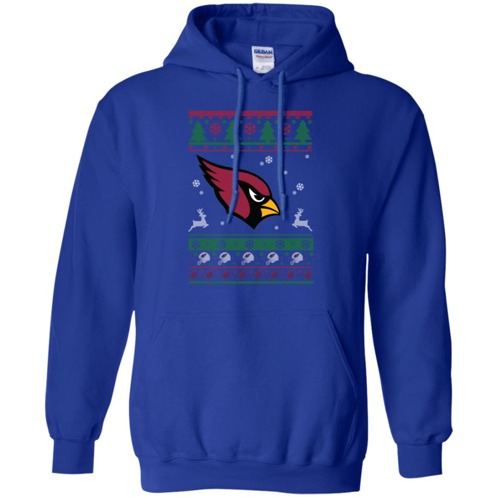 Arizona Cardinals Logo Football Teams Ugly Christmas Sweater Men Pullover Hoodie