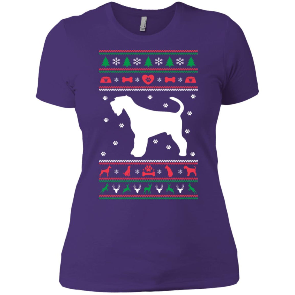 Christmas Airedale Dog Women T-Shirt