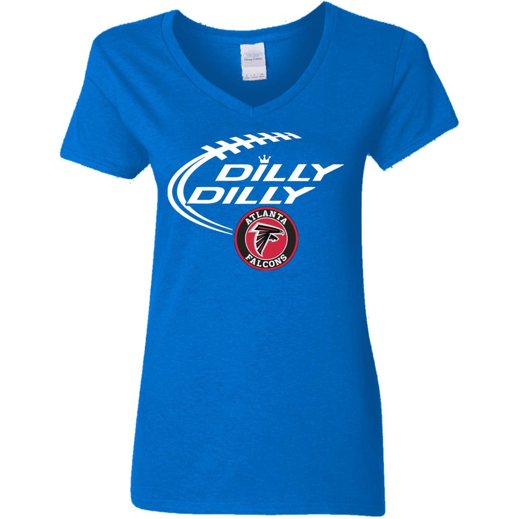 Dilly Dilly Atlanta Falcons Nfl Football Women V-Neck T-Shirt