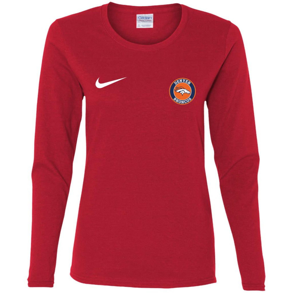 Nike Denver Broncos Nfl Football Women Long Sleeve Shirt