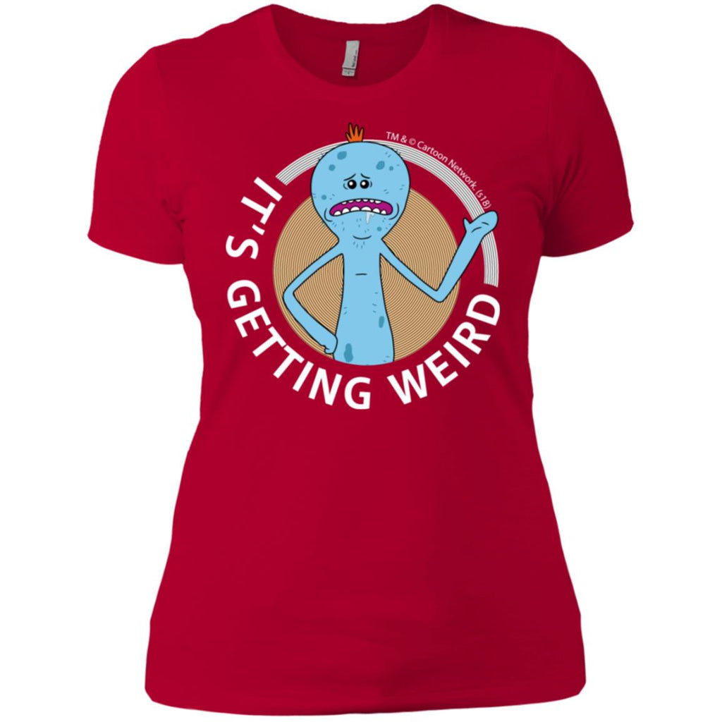 Rick And Morty Mr Meeseeks It's Getting Weird Mug Women T-Shirt
