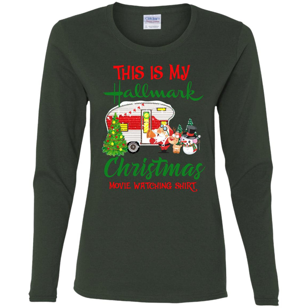 This Is My Hallmark Christmas Movie Watching Women Long Sleeve Shirt