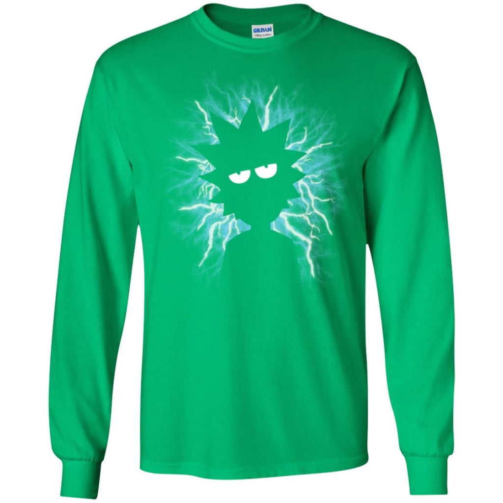 Rick And Morty Mad Scientist Men Long SLeeve Shirt