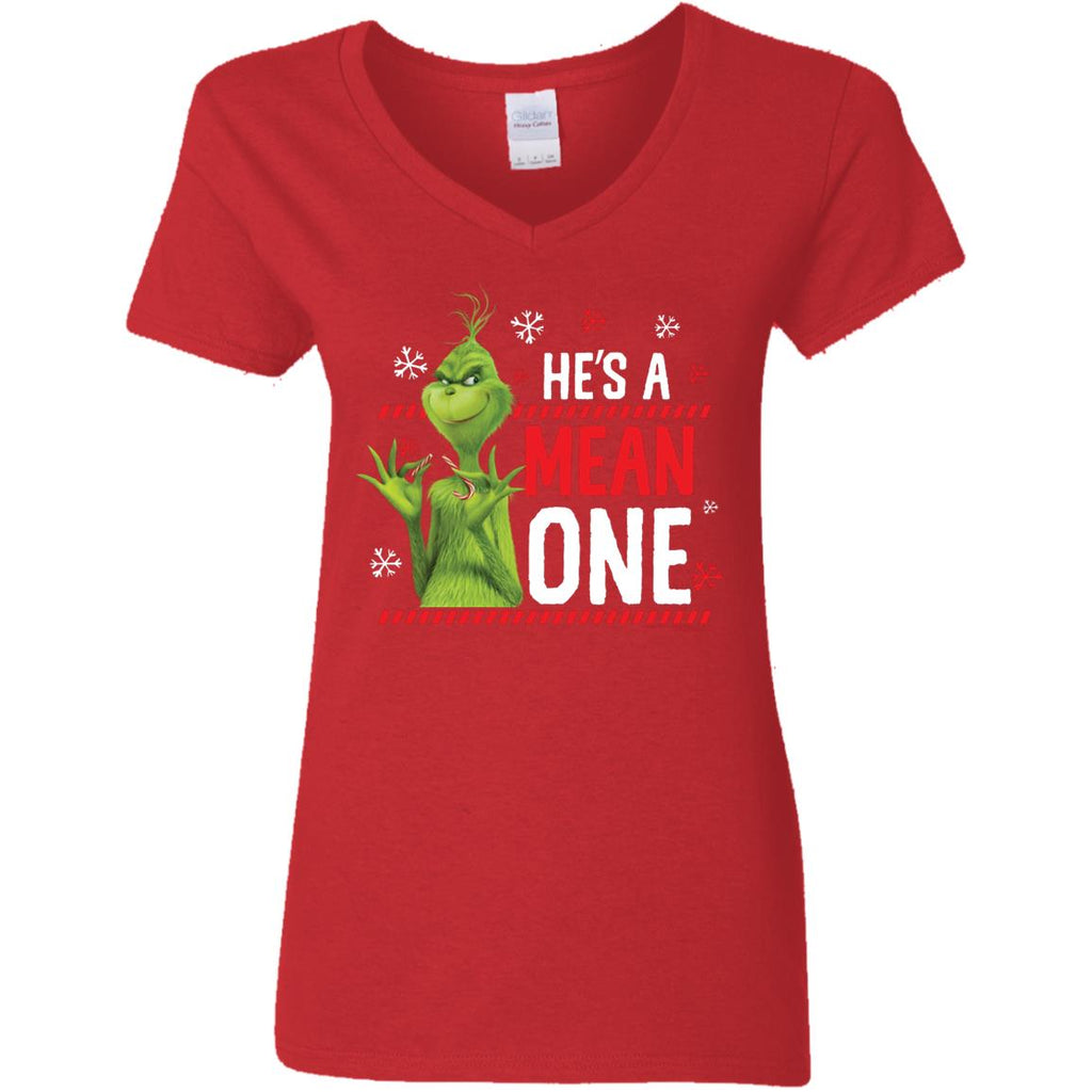 Dr. Seuss The Grinch Me Being Jolly Women V-Neck T-Shirt