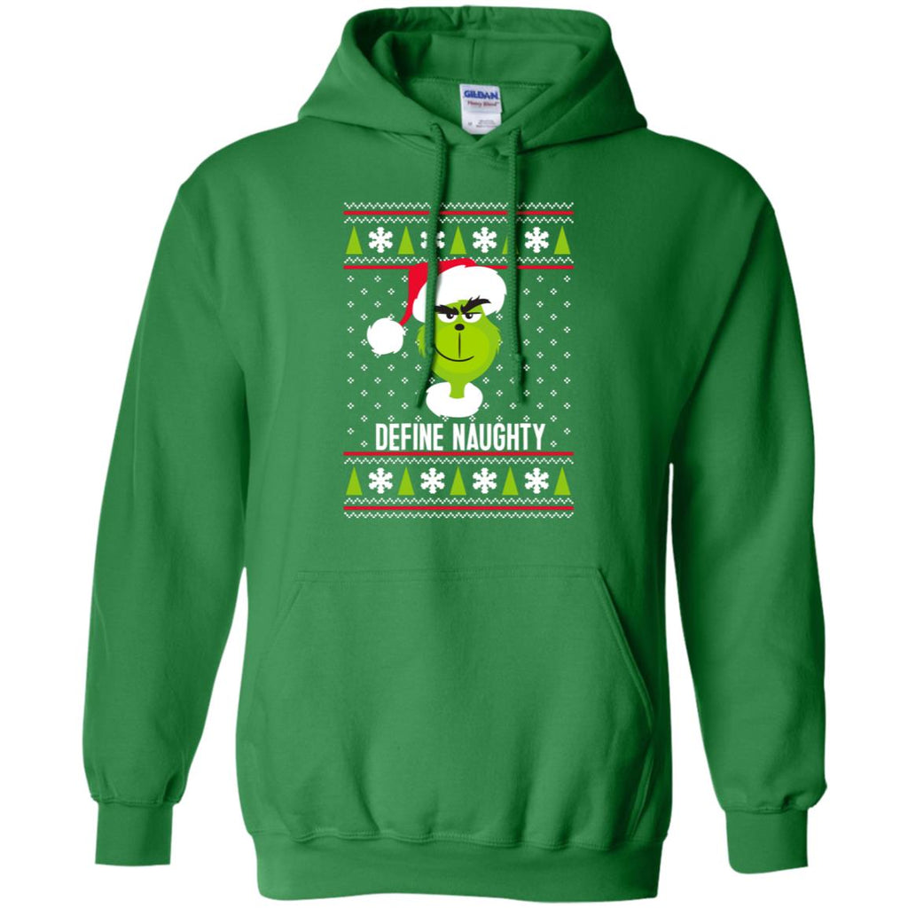Dr. Seuss The Grinch Naughty Grinch Christmas Sweatshirt Men Pullover Hoodie