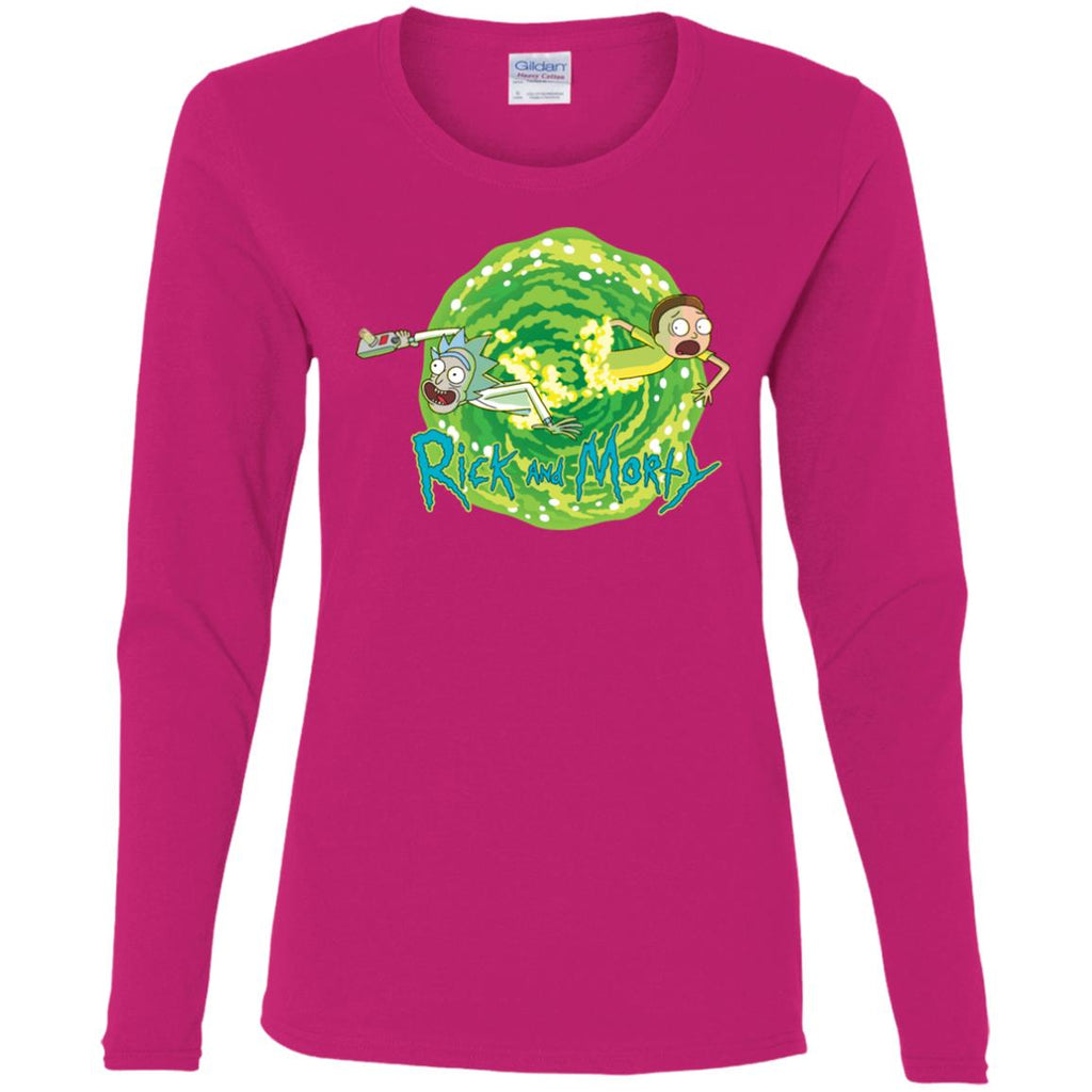 Rick And Morty Multidimensional Travel Women Long Sleeve Shirt