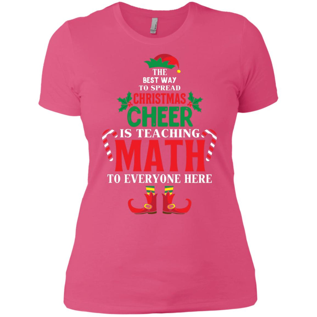 Christmas Cheer Is Teaching Math Women T-Shirt