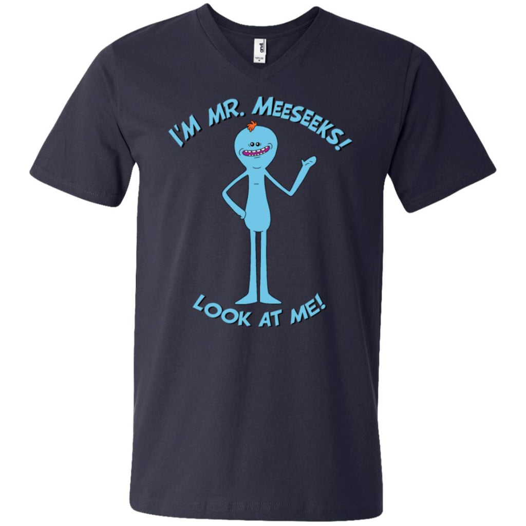 Rick And Morty Mr Meeseeks Look At Me Quote Men V-Neck T-Shirt