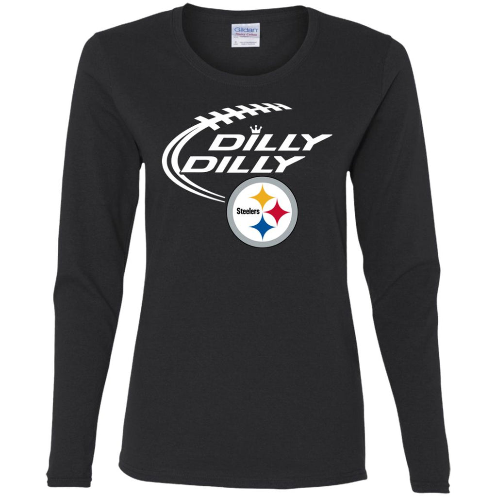 Dilly Dilly Pittsburgh Steelers Logo Nfl Football Women Long Sleeve Shirt