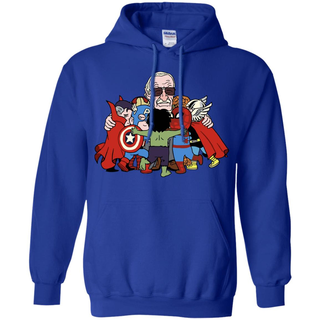 Stan Lee Shirt - Father Of Super Heroes Men Pullover Hoodie