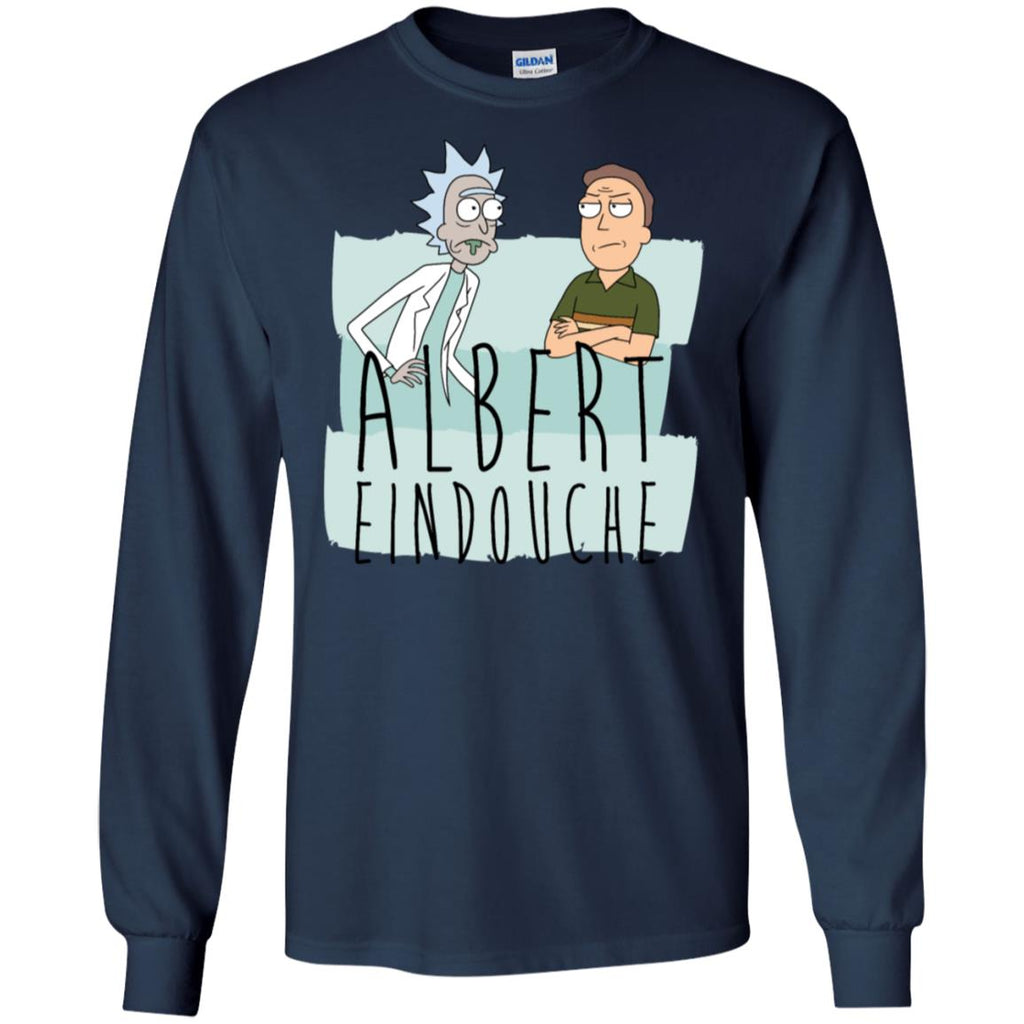 Rick And Morty Albert Eindouche Parody Men Long SLeeve Shirt