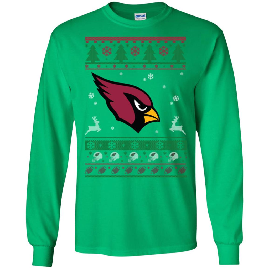 Arizona Cardinals Logo Football Teams Ugly Christmas Sweater Men Long SLeeve Shirt