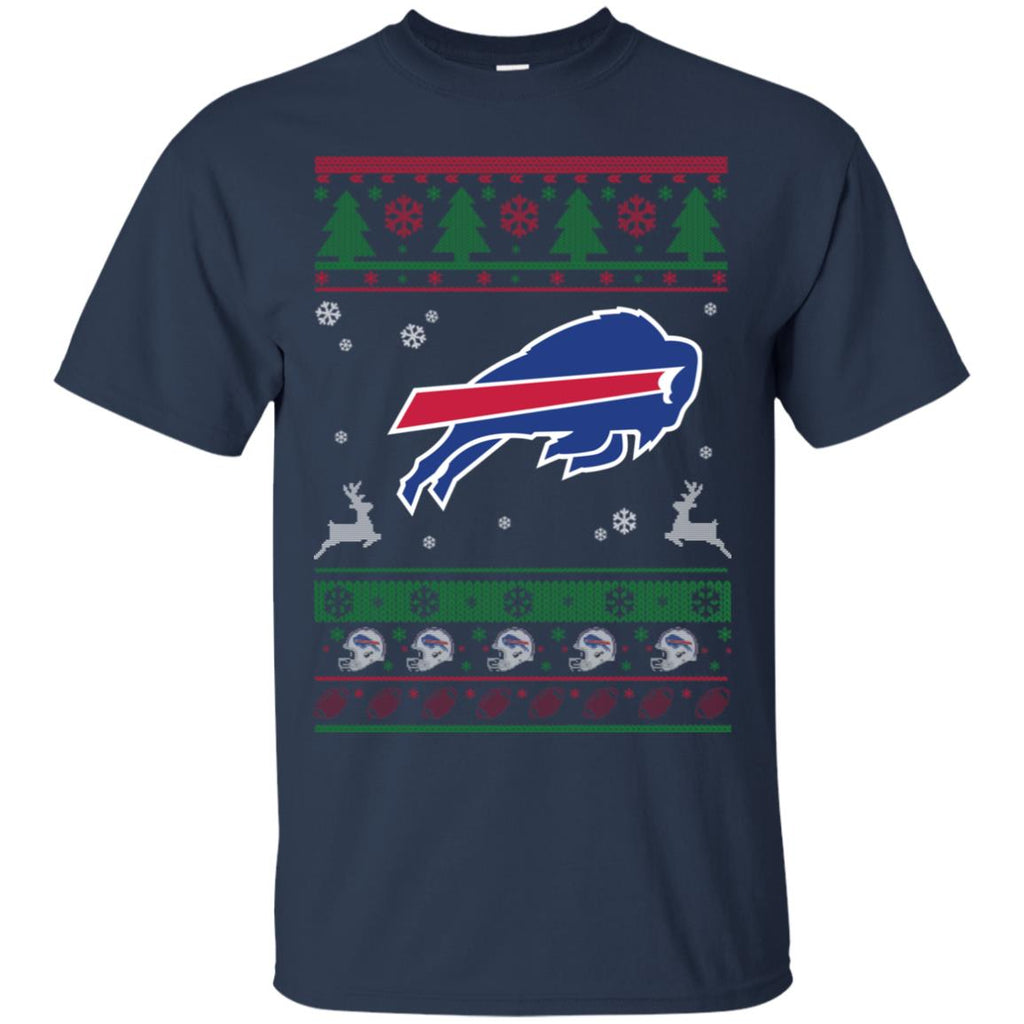 Buffalo Bills Logo Football Teams Ugly Christmas Sweater Men T-Shirt