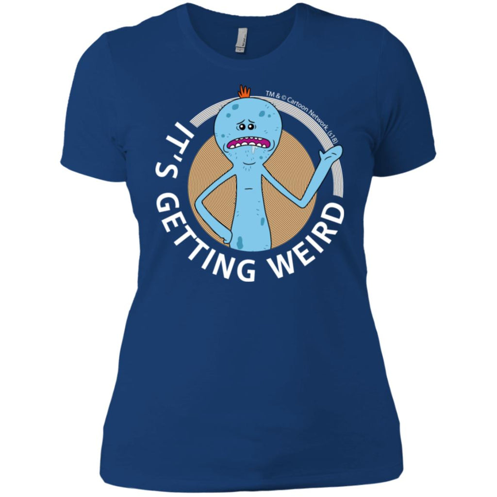 Rick And Morty Mr Meeseeks It's Getting Weird Mug Women T-Shirt