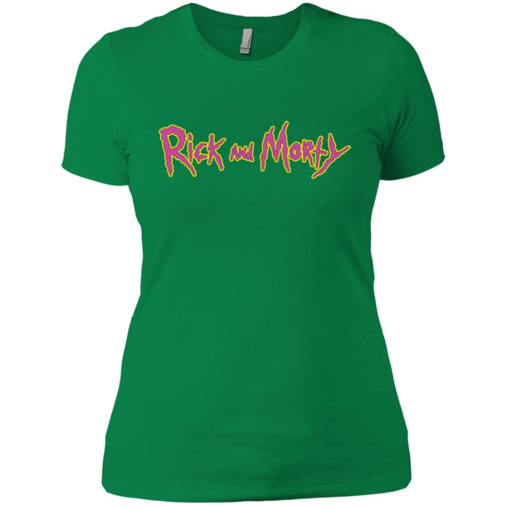 Rick And Morty Title Typography Shirt Women T-Shirt