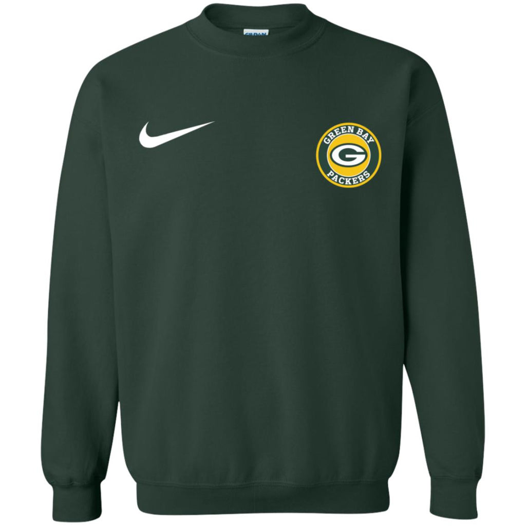 Nike Green Bay Packers Nfl Football Unisex Crewneck Pullover Sweatshirt
