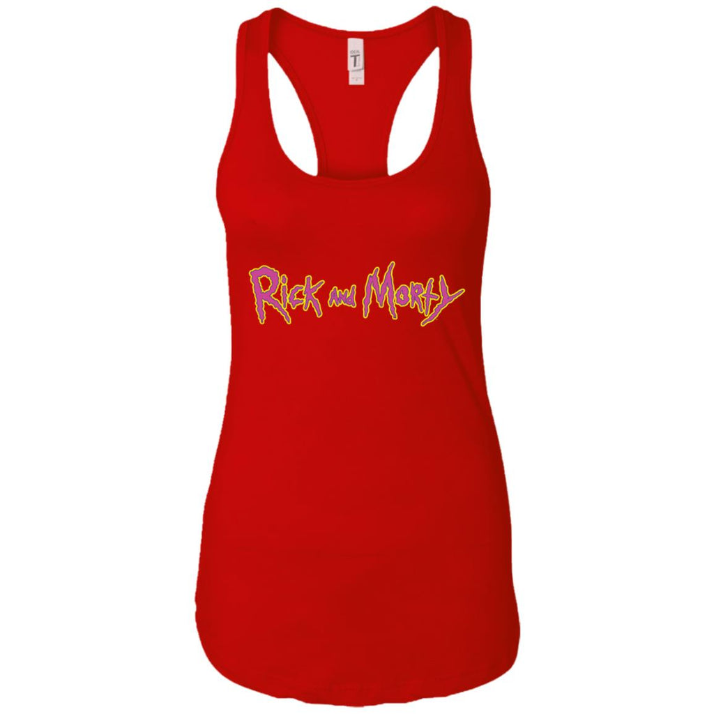 Rick And Morty Title Typography Shirt Women Tank