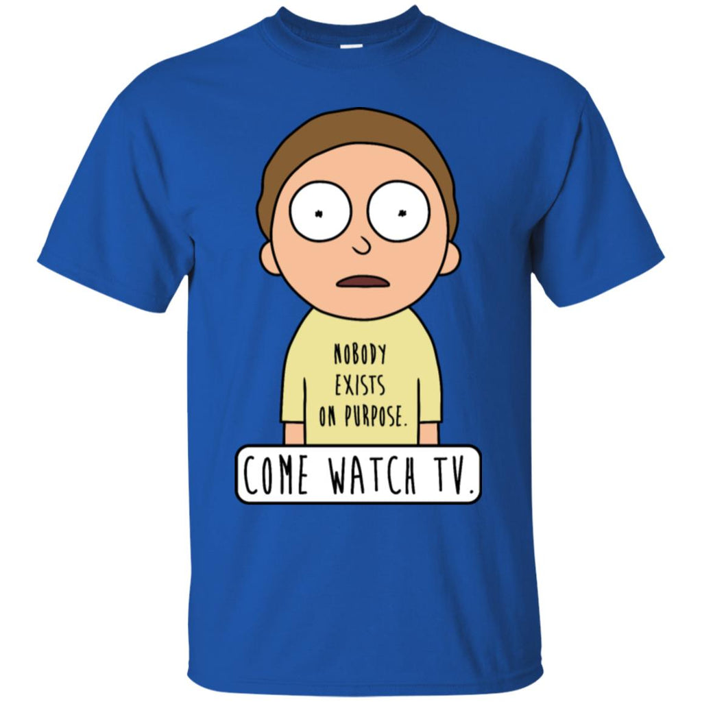 Rick And Morty Come Watch Tv Quote Men T-Shirt