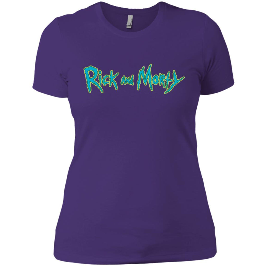 Rick And Morty Title Typography Women T-Shirt