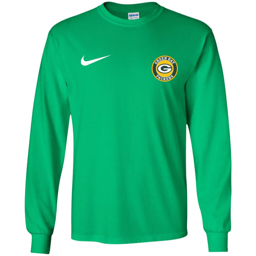 Nike Green Bay Packers Nfl Football Men Long SLeeve Shirt