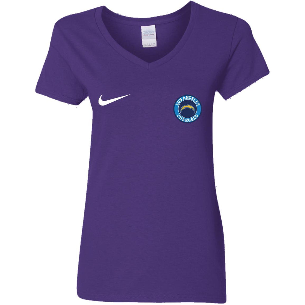 Nike Los Angeles Chargers Nfl Football Women V-Neck T-Shirt