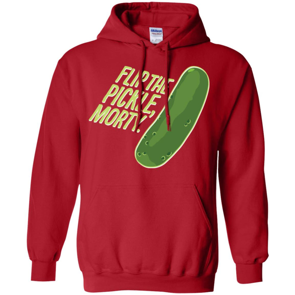 Rick And Morty Flip The Pickle Quote Men Pullover Hoodie