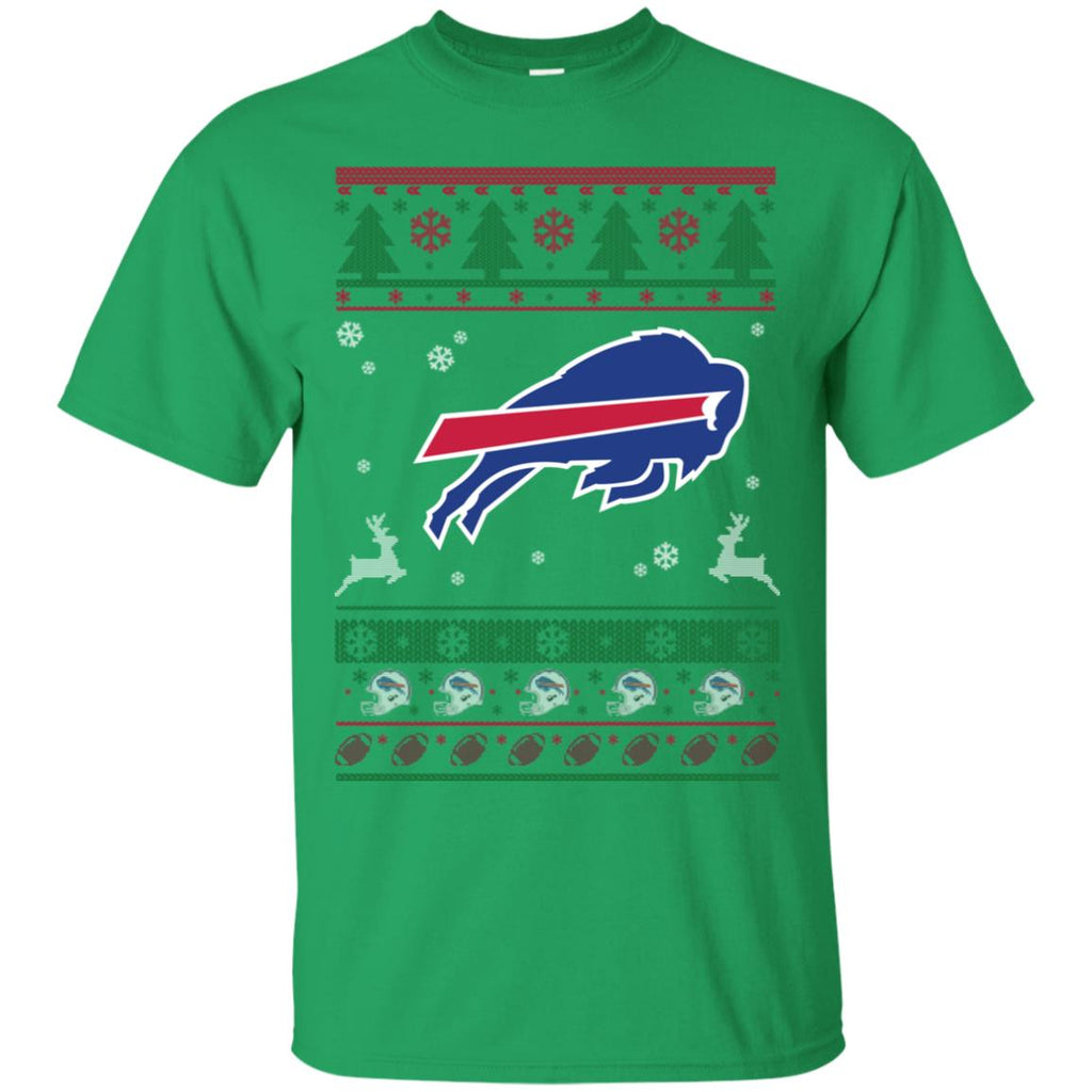 Buffalo Bills Logo Football Teams Ugly Christmas Sweater Men T-Shirt
