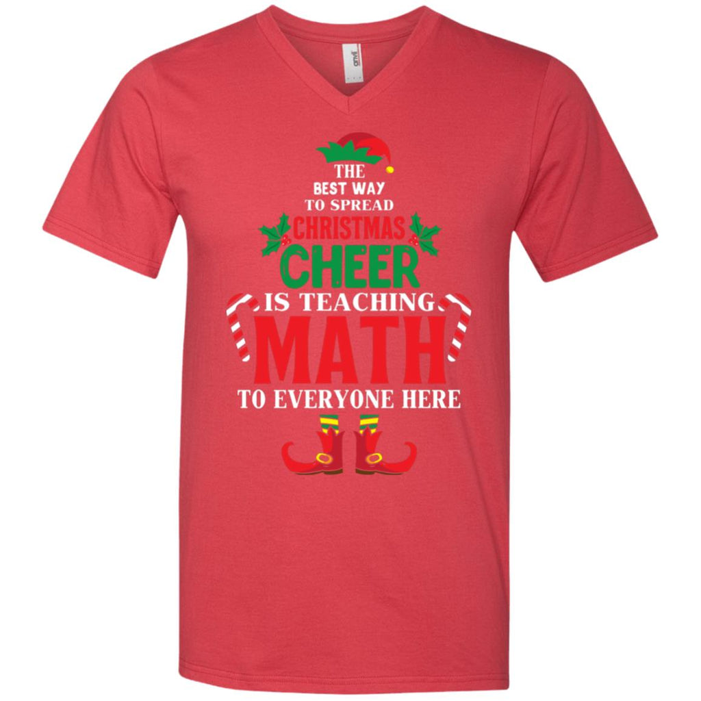Christmas Cheer Is Teaching Math Men V-Neck T-Shirt